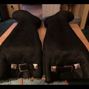 Michael Kors suede wedge boots